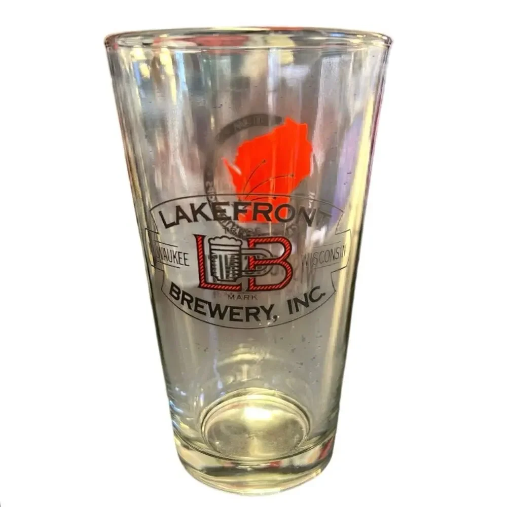 Wisconsinite Lakefront Brewery Inc Pint Glass Weiss Beer Glass